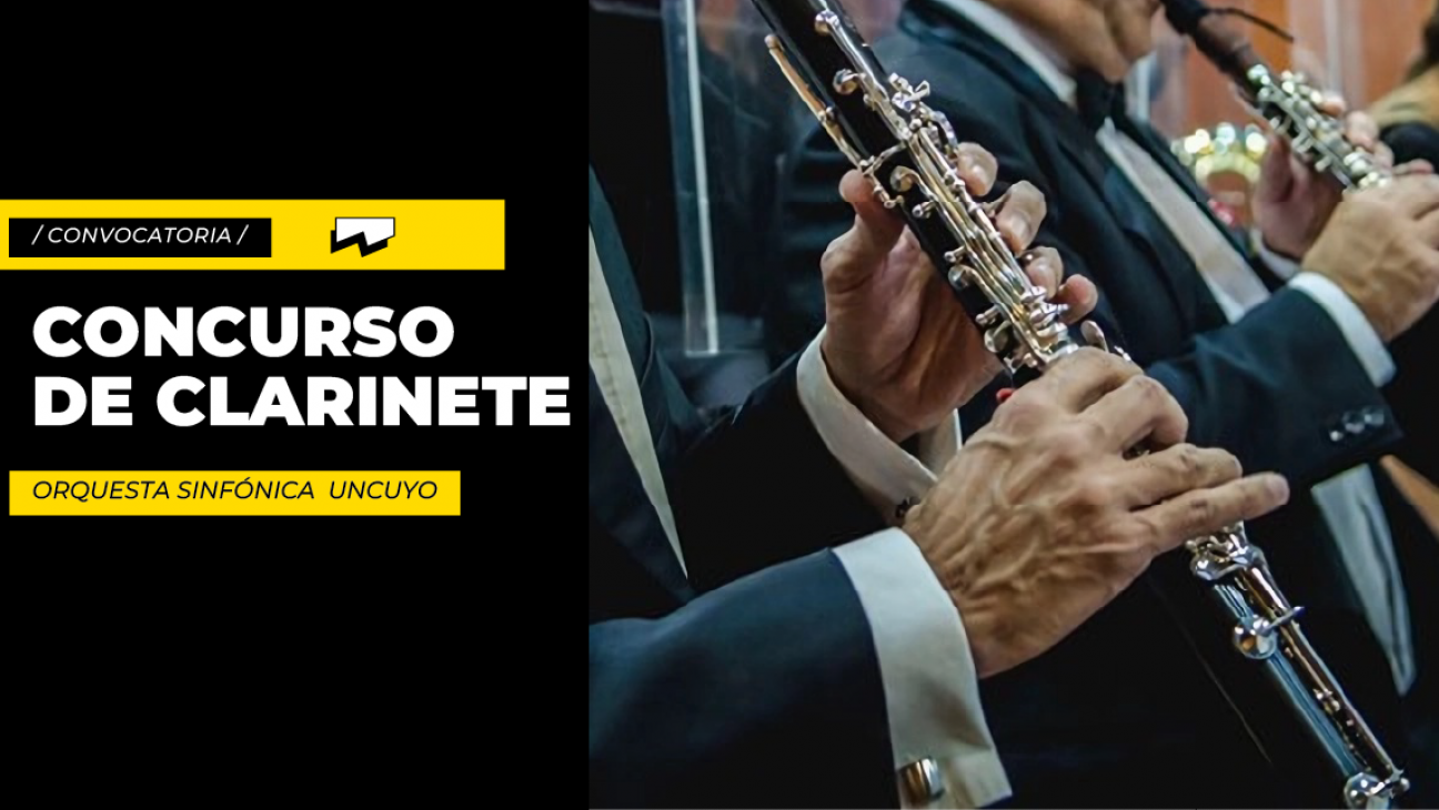 imagen Se abre concurso de clarinete en la OSUNCuyo