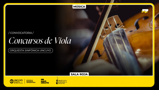 imagen Concursos de viola en la OSUNCuyo