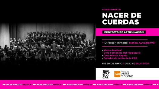 imagen Nacer de cuerdas, un concierto sinfónico-coral que reunirá a jóvenes músicos y cantantes de la UNCuyo
