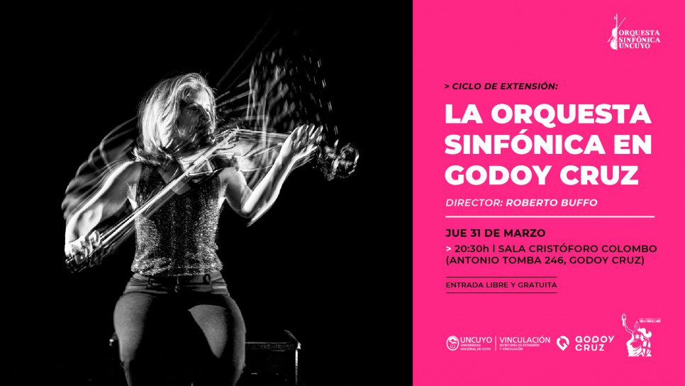 imagen Comienza el Ciclo Sinfónico de Extensión de la OSUNCuyo con un concierto en Godoy Cruz