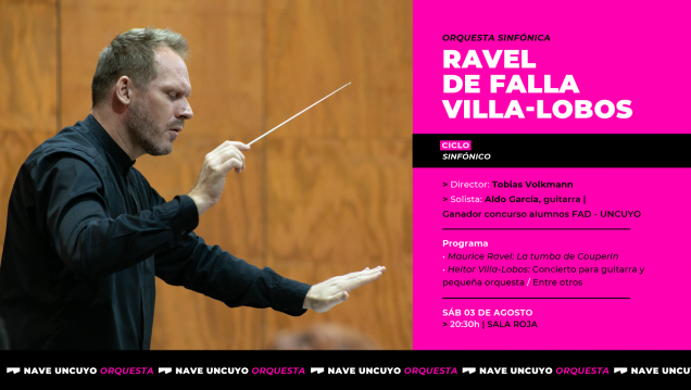 imagen Ciclo sinfónico en la Nave UNCuyo con Ravel, De Falla y Villa-Lobos