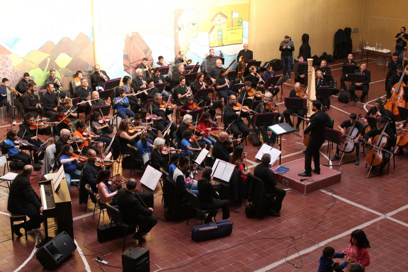 imagen La Sinfónica de la UNCUYO y la Orquesta juvenil de la Escuela Emaús realizaron un concierto en conjunto