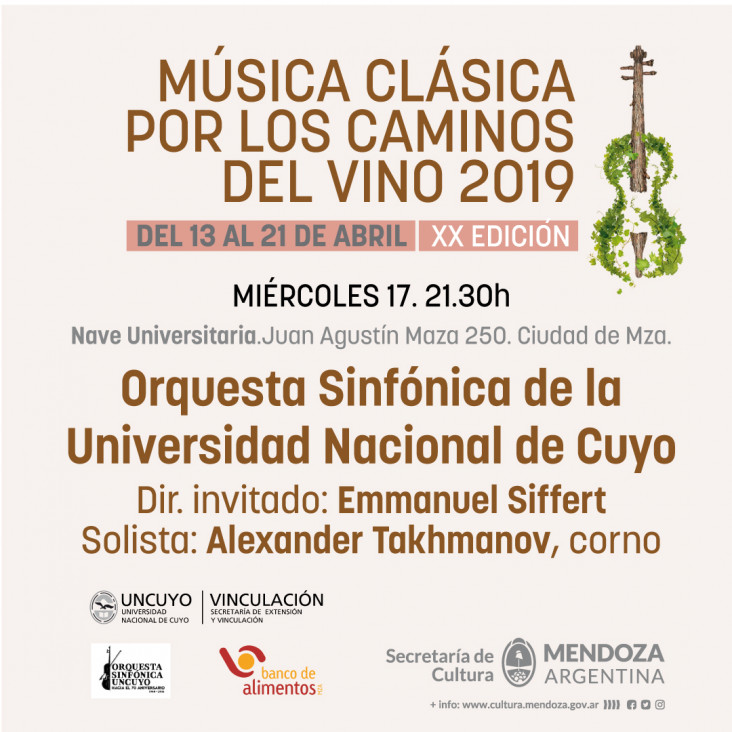 imagen MUSICAL CLÁSICA POR LOS CAMINOS DEL VINO 2019