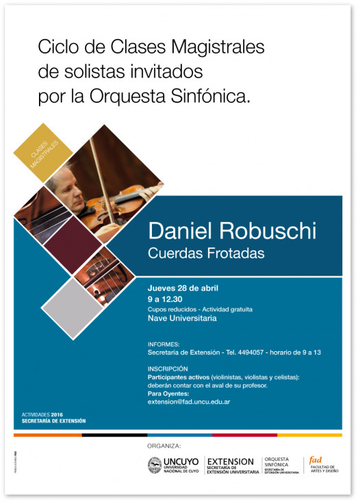 imagen Clases magistrales: DANIEL ROBUSCHI, violín