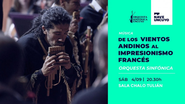 imagen La Sinfónica UNCuyo invita a viajar "De los vientos andinos al impresionismo francés"