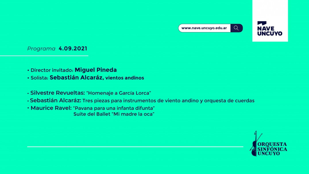 imagen La Sinfónica UNCuyo invita a viajar "De los vientos andinos al impresionismo francés"